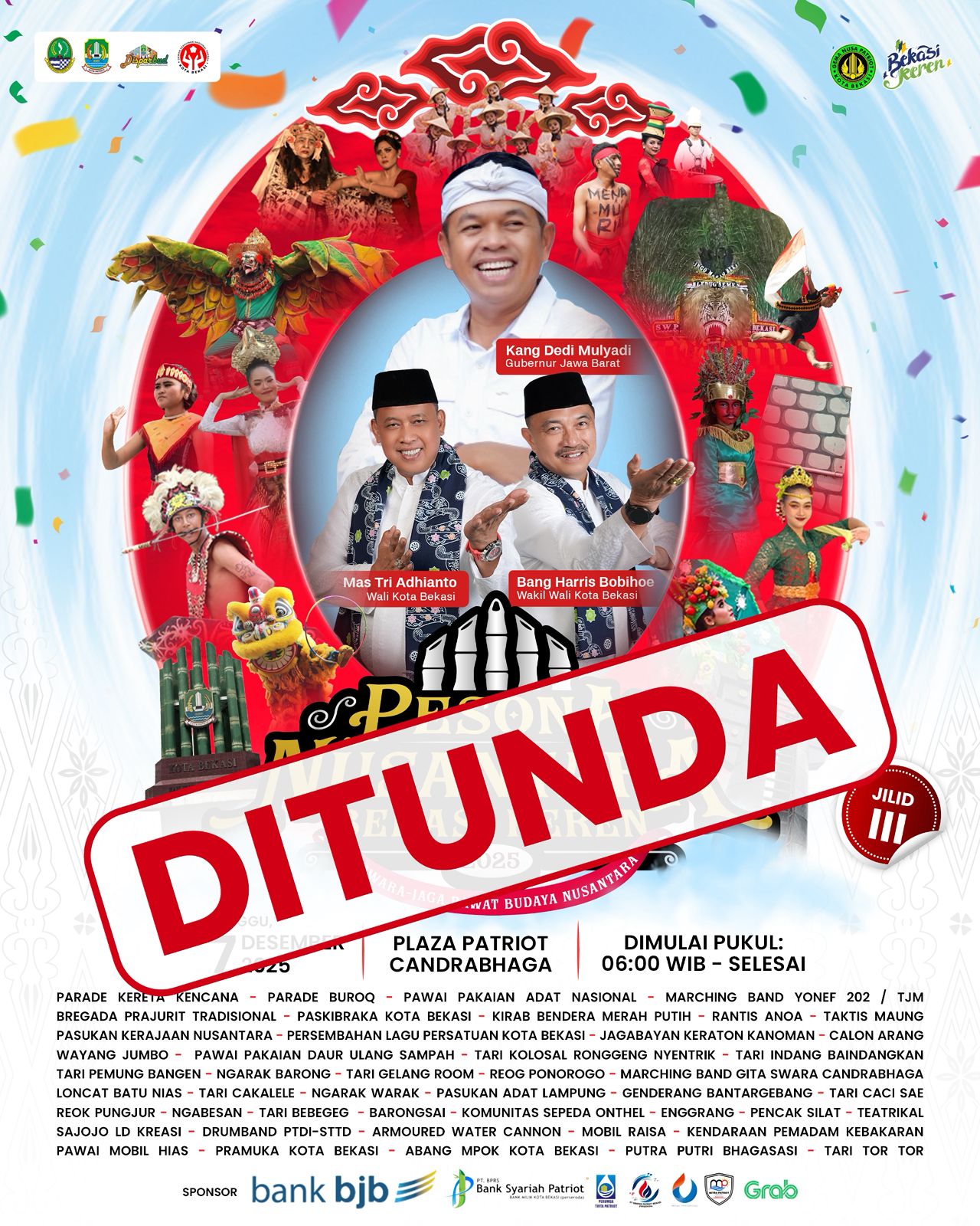 Pemkot Bekasi Resmi Tunda PNBK 2025: Prioritaskan Solidaritas & Antisipasi Cuaca Ekstrem Pemkot Bekasi Resmi Tunda PNBK 2025: Prioritaskan Solidaritas & Antisipasi Cuaca Ekstrem