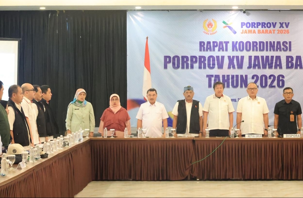 Jelang Porprov XV 2026, Wakil Wali Kota Bekasi Ikuti Rakor di Bandung