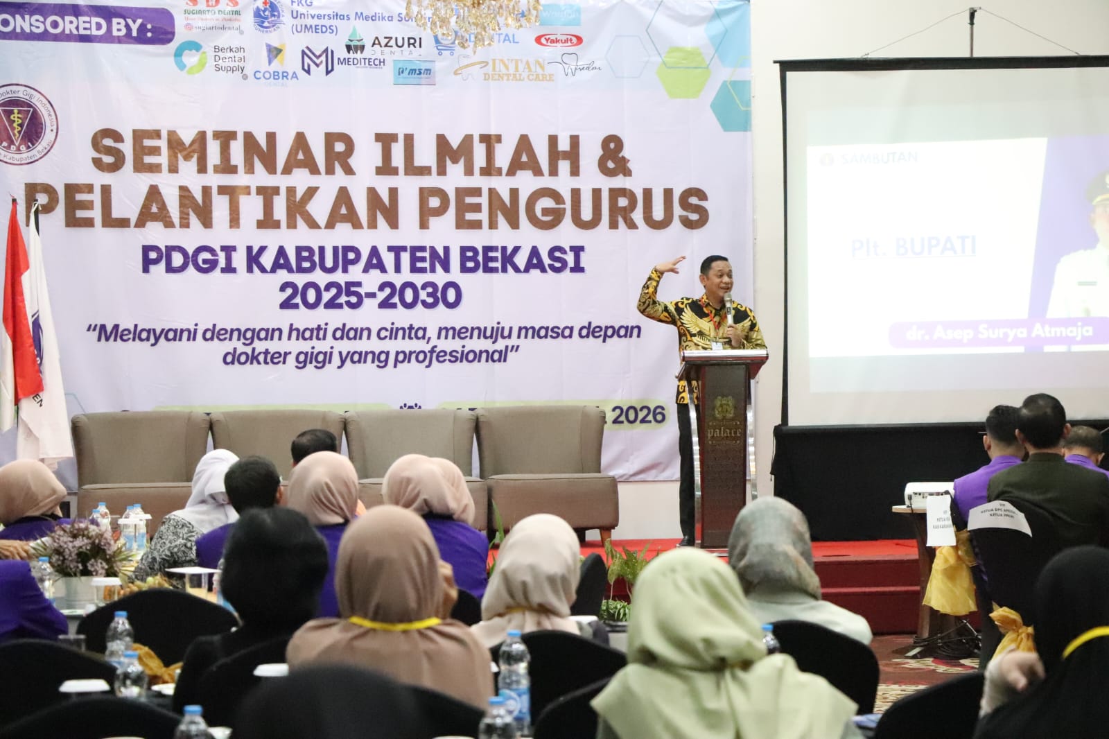 Jumlah Dokter Gigi Masih Terbatas, Plt Bupati Bekasi Minta PDGI Jalin Kerjasama dengan Perguruan Tinggi