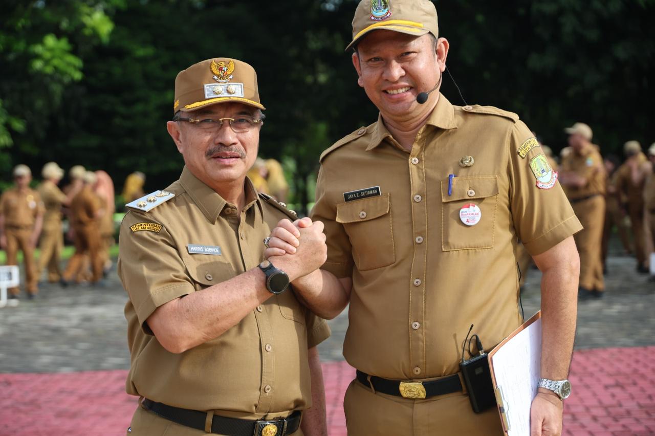 Plh Wali Kota Harris Bobihoe Sampaikan  Point Penting di Momen Apel Pagi