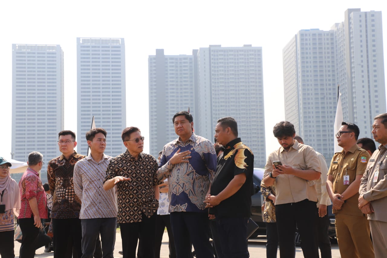 Plt Bupati Bekasi Dampingi Menteri PKP Tinjau Progres Pembangunan Rusun Subsidi Meikarta